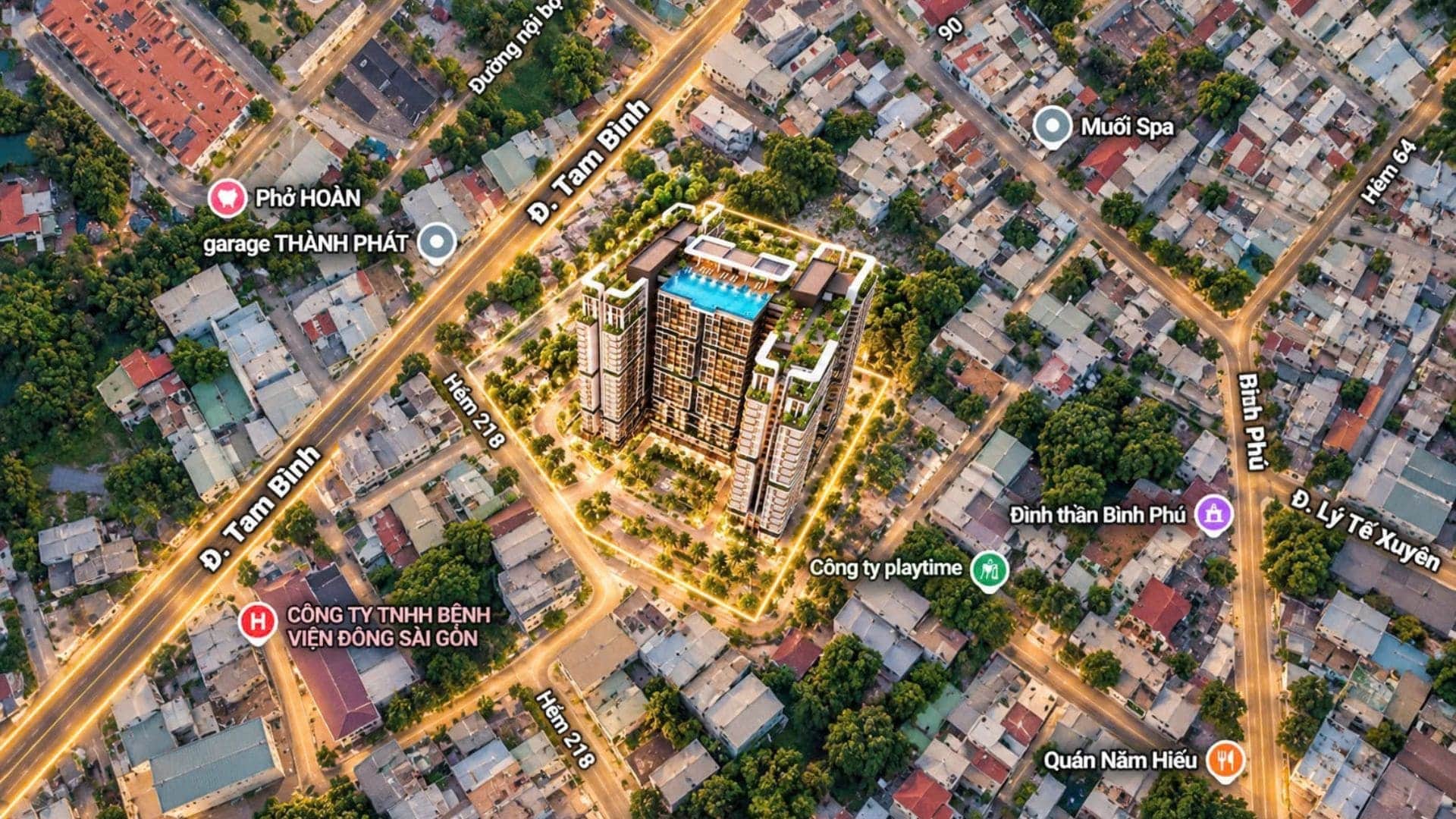 Tọa độ an cư trên trục đường Tam Bình