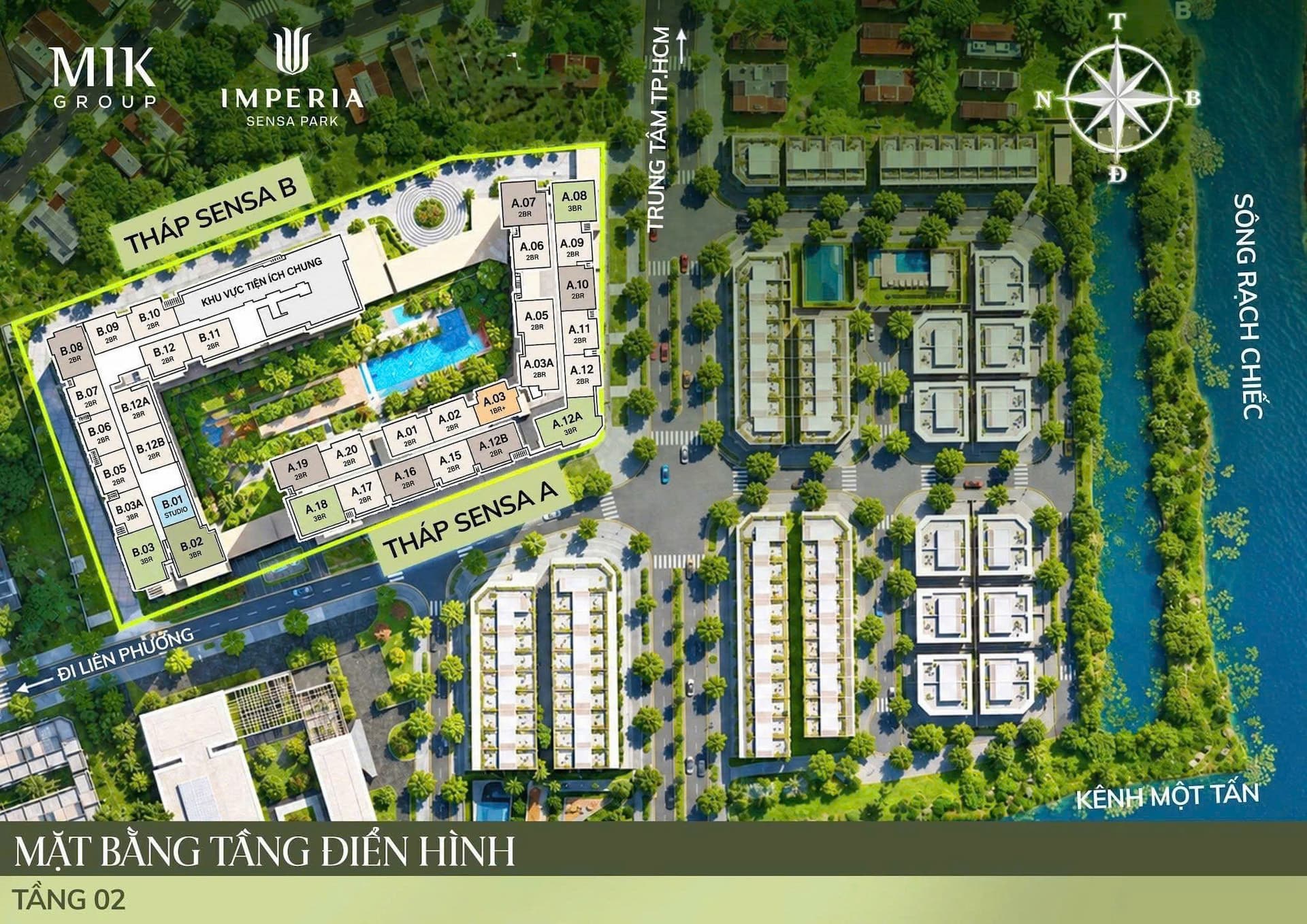 Mặt bằng tầng 2 Imperia Sensa Park