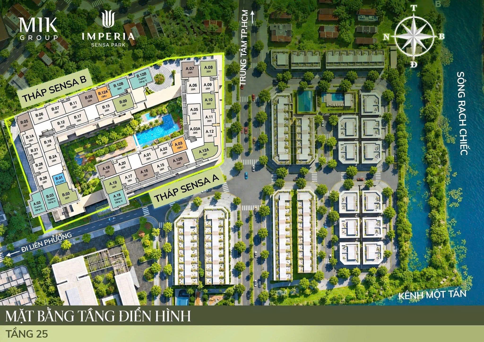 Mặt bằng tầng 25 Imperia Sensa Park